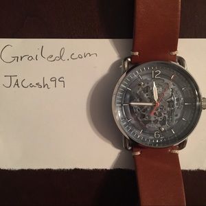 Commuter Automatic Luggage Leather Watch